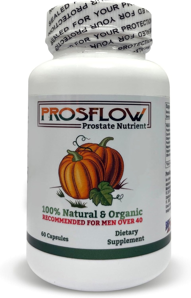Prosflow Organic Prostate Nutricent 60 Kapsułki, Wsparcie dla zdrowia mężczyzn