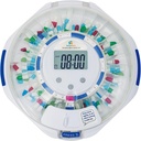 SenyerKare 28- dzień automatyczny dozownik z alarmem i opieki Alzheimera, Organizator Medykacji w / Easy- Przeczytaj LCD Display, Dźwięk & Światło i Klucze Alerty do Medykacji, Witaminy, Suplementy, Czyste Lid