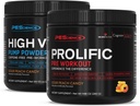 Pescience Pre Workout Stack - Prolific & High Volume, Sour Peach Candy, Acidic Oxide Booster - 40 & 36 Scoops, L Arginine Nitrate, L Citruline, Pre Workout Powder for Men & Women