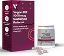 Witamina B12 Suplementy - Wegan B12 Witaminy do Wsparcia Energetycznego - VIT B12 Suplementy witaminy dla wszystkich wieków - Witamina B12 1000 Mcg (60 Tab)
