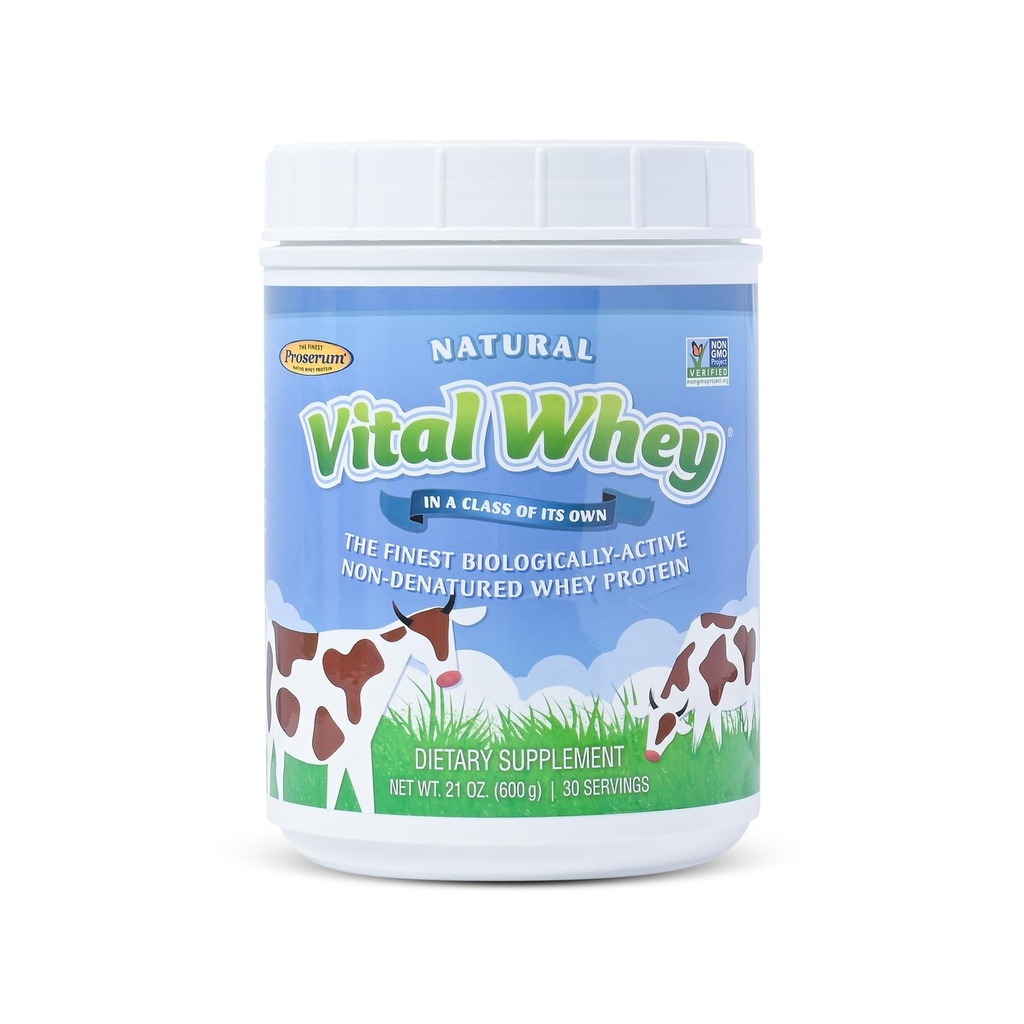 Białko serwatki paszowej proszek dla immunologicznej witalności, naturalny aromat 600g (30 Serw), 15 g białka na serwę, witalna serwatka, czysty holistyczny, Wellness Nutrition