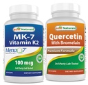 Najlepsze Naturals MK- 7 100 µg & Quercetin z Bromelainem