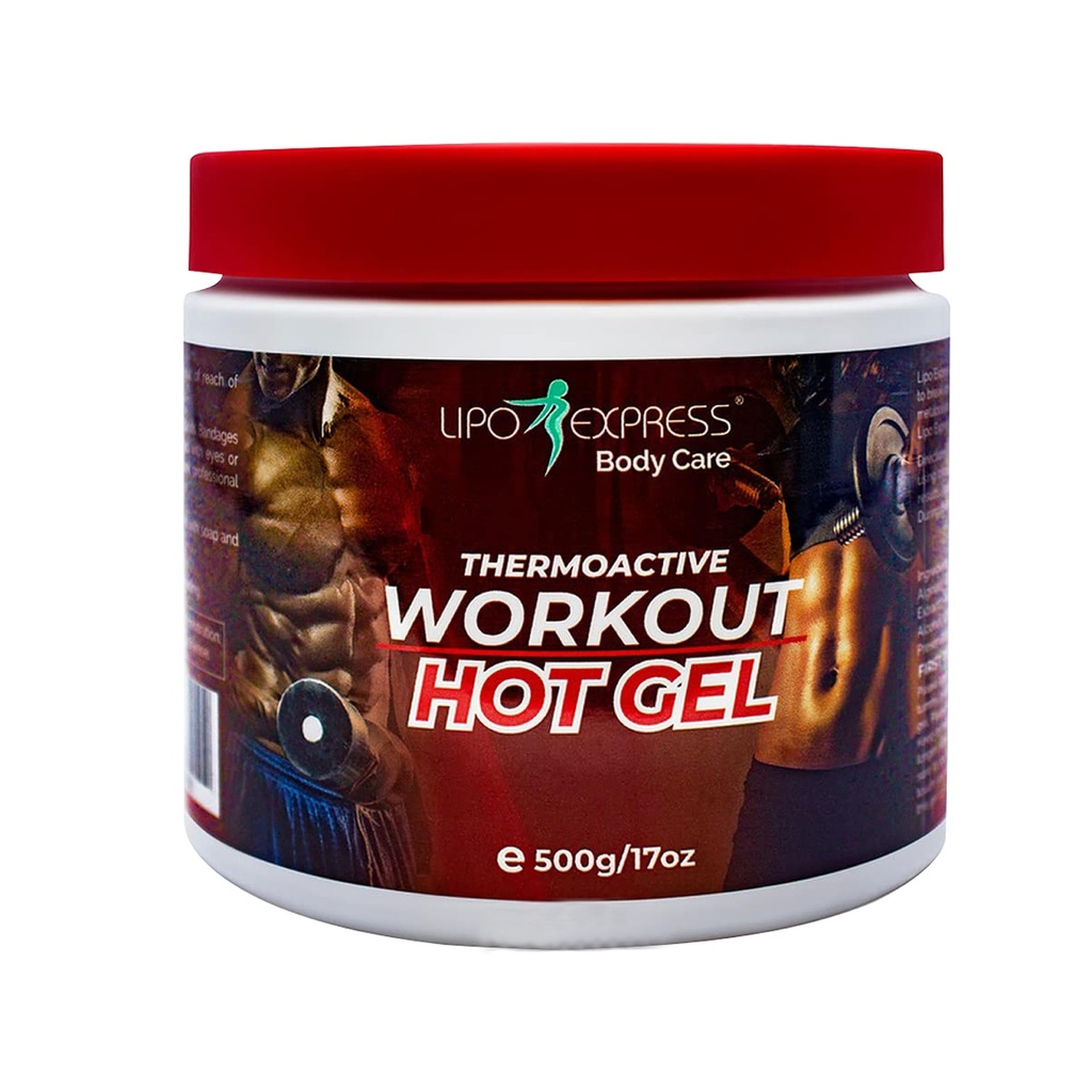 Trening Poprawianie Fat Burning Hot Gel by LipoExpress 17 Oz - Najlepszy Hot- Gel Cream. Idealny do treningu i odchudzania. Termoaktywny gorący żel - również świetny do relaksacji mięśni i masażu
