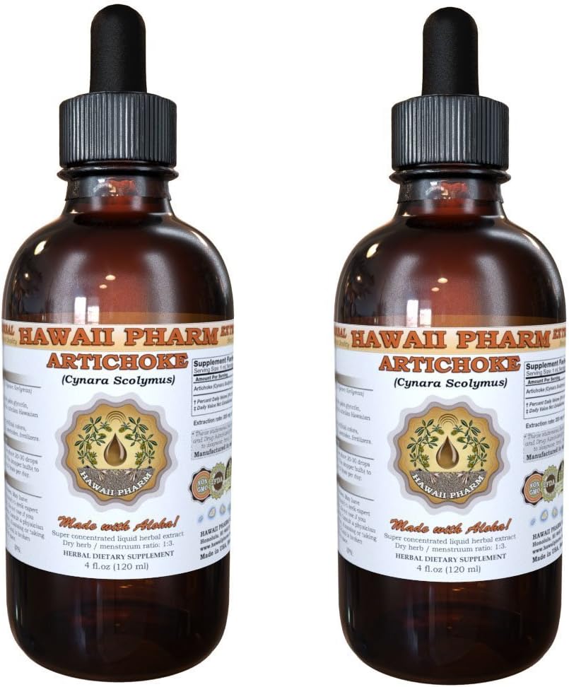 Artichoke Liquid Extract, Organic Artichoke (Cynara scolymus) Tincture 2x4 oz