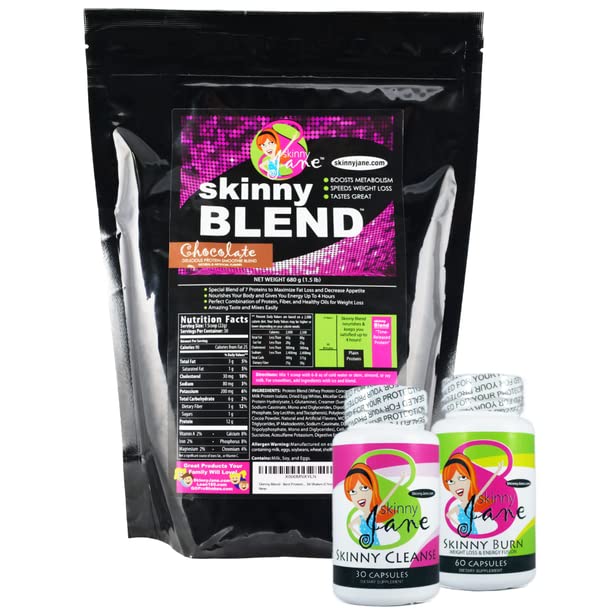 Best Weight Loss Kit, Quick Slim Kit, Diet Kit, Best Desting Shakes protein dla kobiet, Apetite Supressant Fat Burner Diet Pigułki, Cleanse and Detox, Szybka utrata wagi, chudy Jane - Czekolada