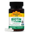Country Life - Biotin High Potency, 5 mg - 60 Kapsułek wegańskich