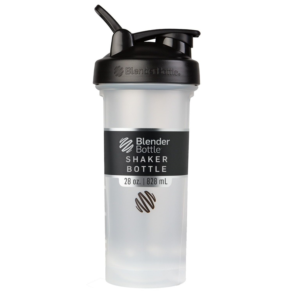 Butelka BlenderBottle Classic V2 Shaker Butelka Perfect for Protein Shakes and Pre Workout, 28- Ounce, Clear / Black
