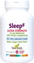 NOWY ROOTS HERBAL Natural Sleep Supplement, 8- in-1 Ultra- Strenth Formuła z Passion Flower, Rumianek, Chops, Panax Gingseng, Skullcap, Magnezu, 10 mg Melatonina (60 Veg Caps)