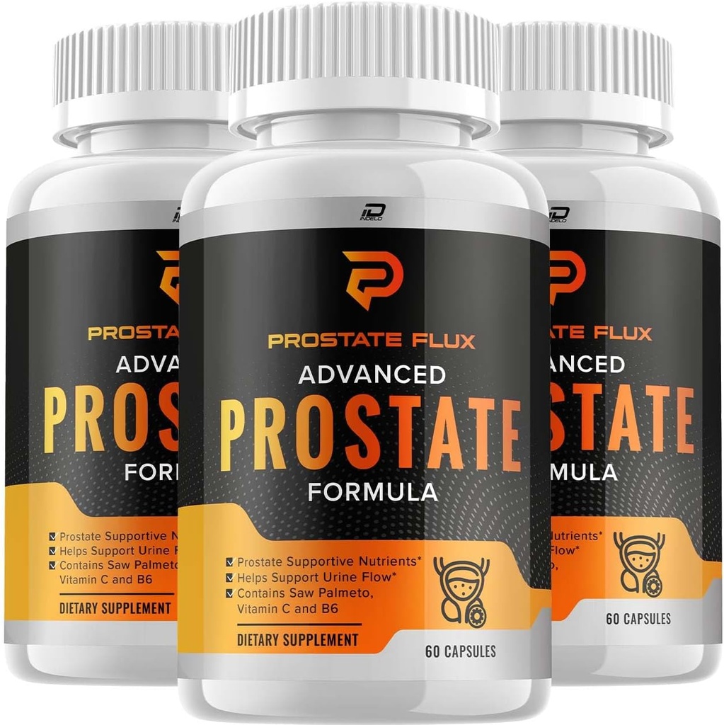 ProstateFlux Advanced Formula kapsułki, ProstateFlux Wellness Formuła, Kompletne wsparcie normalnej pęcherza i funkcji, Prostate Flux Recenzje (3 opakowania - 180 kapsułki)