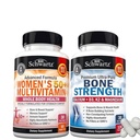 BioSchwartz Daily Multivitamine for Women 50 & Over (1 Miesiąc dostaw) Plus Bone Strength Mineral Supplement with Calcium and Magnez (1 Miesiąc dostaw)