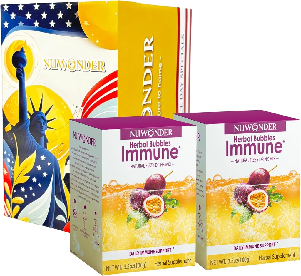 Wzmacniacz immunologiczny Fizzy Drink Mix Herbal Supplement Made with Astragalus, Ginger, Jujube, Atraktylodes, Passion Fruit, No Sztuc, 10packs (2 Pudełka)