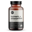 Organiczna astaksantyna 12 mg Plus Turmeric 1500mg, ekstrakt z czarnej papryki, Wysoka absorpcja, Oko, Serce, Skóra, Joint, Wegan, Bez glutenu, Non-GMO, Podwójny przeciwutleniacz, Kurkumina Kurkumina suplement, 30- Dni