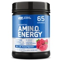Optimum Nutrition Amino Energy - Wstępne ćwiczenia z zielonej herbaty, BCAA, Amino Acids, Keto Friendly, Green Coffee Extract, Energy Powder - Blue Malina, 65 Servings (Packaging May Vary)
