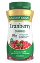 Nature 's Bounty Cranberry Gummies, Urynary Tract Support, 500 mg, Cran- Malina Flavor, 150 Ct