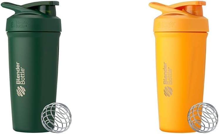 BlenderBottle 24- Ounce Stainless Steel Shaker Cup Bundle z drutu Whisk - Las i Mango