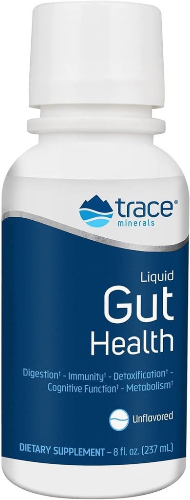 Ślad Minerały Gut Health - Wsparcie dla Gut Lining, Zdrowa trawienie, Funkcja układu immunologicznego - Digestive Health Supplement with Humic & Fulvic Acid - Unflavored, 8 fl oz (O 47 Sługi)
