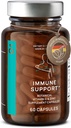 Nr 7 Suplement do wsparcia immunologicznego - Immunitet Boost z Echinacea - Naturalna witamina C z Acerola - Cynk - Androphis - Wyciąg z nasion grejpfruta - Vegan Immune System Vitamins Complex - 60 Kapsułki