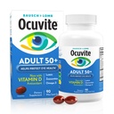 Okuwit 50 + Witamina i suplement mineralny do oczu, Multiwitamina do wizji i zdrowia oczu z Omega-3, Cynk, Witaminy C & E, Luteina i Zeaksantyna, Suplementy cynku dla kobiet i mężczyzn, 90 Softgels