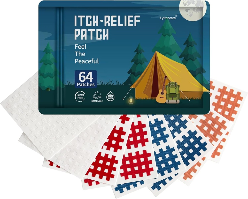 Bug Bite Itch Relief Patch dla dzieci (64 Hrabia), Road Travel Essentials dla dzieci, naturalne składniki