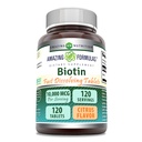 Amazing Supples Biotin 10 000 µg < 124; Fast Disolve Tablets < 124; Non-GMO < 124; Gluten < Free Supplement > 124; Made in USA (Citrus < 124; 120 Tablets)