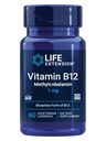 Przedłużenie życia Witamina B12 Metylokobalamina, Nerve Health Supplement, Wsparcie kognitywne, Witamina energetyczna, metylokobalamina B12, 1 mg, Quick- Rozpuszczanie, Wegetarianin, 60 lozengi