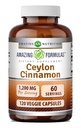 Amazing Cejlon Cynamon 1200 Mg XI124; Vegetarian Capsules XI124; Non-GMO XI124; Gluten- Free Xion 124; Made in USA (1 Pack XI124; 120 Count)