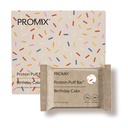ProMix Nutrition Protein Puff Bars - Tort urodzinowy - Marshmallow Crispy Treat - Great Tasting & Healthy On The Go Snack - Wysokie białko & niskie kalorie - Free From Gluten, Soy, & Corn - 12 Barów