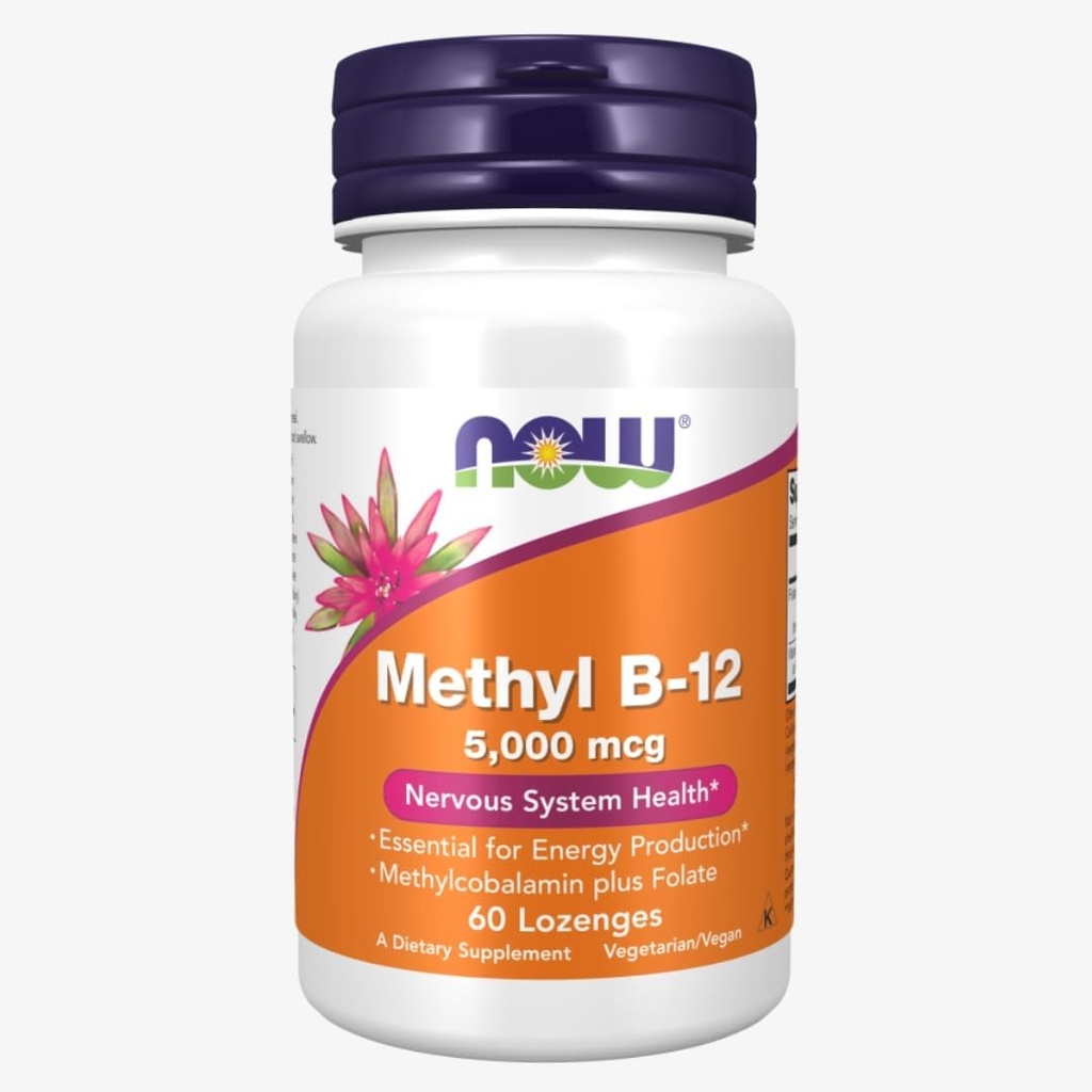 Metyl B- 12 5000 µg - 60 Lozenges by NOW