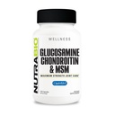 NutraBio Glukozamina Chondroitin & OptiMSM Supplement, Joint Support Formula - 120 kapsułki (120 liczenie)