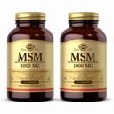 Solgar MSM 1000 mg - 120 tabletek, Opakowanie 2 - Podtrzymuje Joints & Connective Tissue - Non-GMO, Wegan, Gluten Free, Dairy Free, Kosher - 240 Razem Sługi