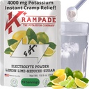 Krampade Electrolytes Proszek suplement potasu - 4000 mg K +, > 4X Więcej niż kokosowe wody Grzbiet 124; Natychmiastowa ulga skurczowa 124; Proszek nawadniający