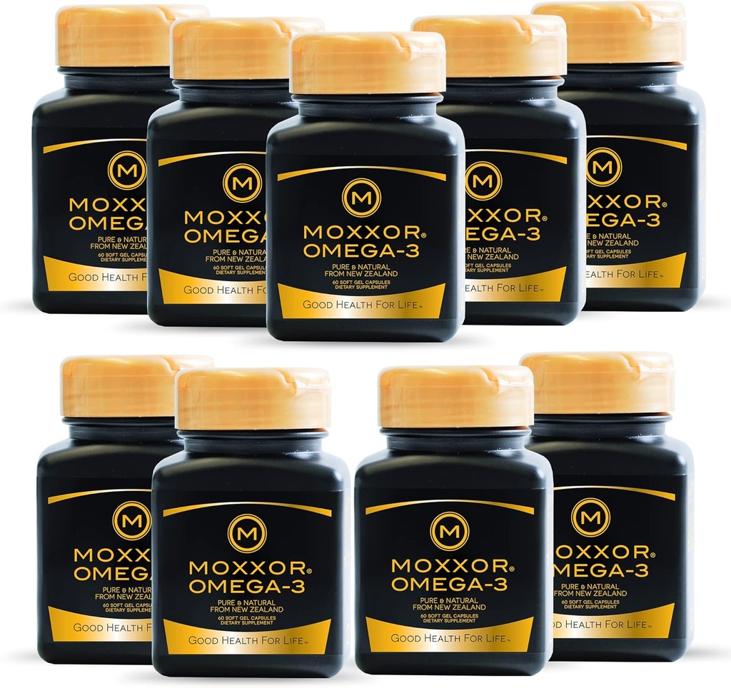 Omega 3 New Zealand Green Lipped Mussel Oil Soft gels for Joint Support and Mobility, Heart & Immune Support, No Fishy Aftertaste, 9-Pack, 540oft gels, 2-Soft gels Per Day, 270 Day Supply