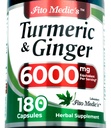 FITO MEDIC 's Lab Agregates 124; Turmeric and Ginger Supplement Agregat 124; 6000 mg Agregat 124; 180 Caps Agregates 124; Ultra high Absorption, s.
