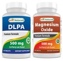 Najlepsze naturalne DLPA 500 mg i tlenek magnezu 500 mg