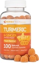 Kurkuminy kurkuminy z czarnej papryki & Ginger Root (100 Count) Suplement do żucia dla dorosłych i dzieci - Wspólne wsparcie i Vegan Safe