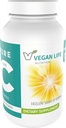 Vegan Life Nutrition - Czysty suplement witaminy C - Bezglutenowy, Non-GMO - Wsparcie immunologiczne i zdrowie białych krwinek - 120 Kapsułki