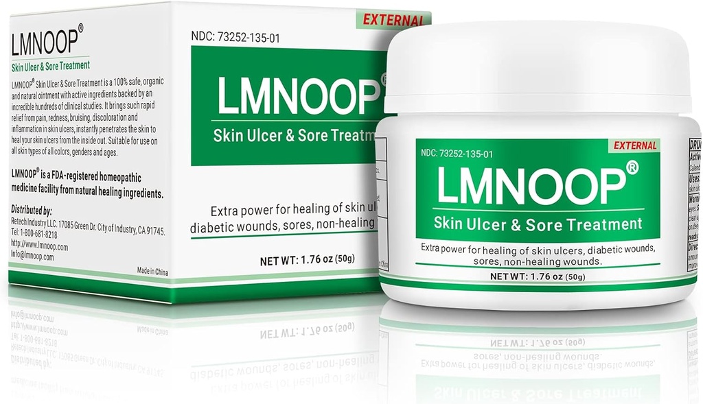 LMNOOP ® Owrzodzenie skóry, na wrzody stóp i nóg, wrzody, owrzodzenia ospy wietrznej, owrzodzenia stazy, odleżyny, rany pokrzywkowe, rany pokrzywkowe, oparzenia, zakażenia skóry, naturalne składniki głębokiej rany leczniczej