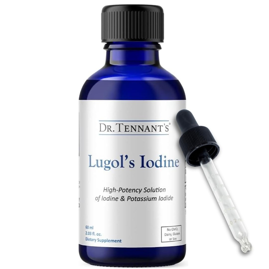 Dr Tennant 's Liquid Iodine Drops 2 Fl Oz Description 124; Lugol' s Solution with Potasu Iodide Description 124; Helps Thyroid Function, Hormonal Balance, and Immune Health