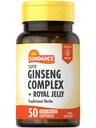Sundance Super Ginseng Complex 124; z Royal Jelly 124; 50 Kapsułki szybkiego uwolnienia 124; Non-GMO i gluten Free Tradycyjny suplement Herb