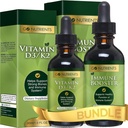 Go Nutrigents Płynna witamina D3 Dropy + Wzmacniacz immunologiczny - Zwalczanie sezonowych Stresorów i Stymulować Twój system immunologiczny