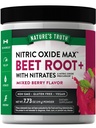 Nature 's Truth Beet Root Powder Bukiet 124; 7.73 oz 124; Suplement tlenku azotu dla mężczyzn i kobiet 124; Wegan, Non-GMO & Gluten Free Pre- Workout 124; Mieszany aromat Berry