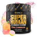 ALPHA LION Core pre Workout z Creatine for Performance, Beta Alanine for Muscle, L -Citrulline for Pomp & Tri- Source Cafeline for Trwała Energia (30 Sług, Król Lemonade Flavor)