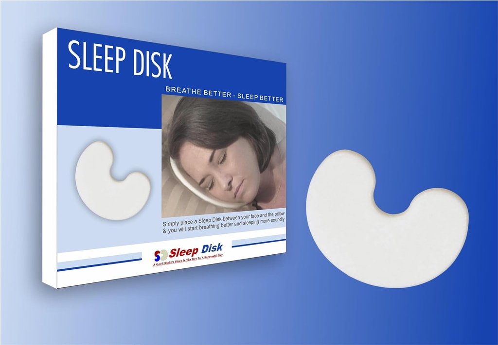 Dysk uśpienia dr Organizator - Oddychaj łatwiej i lepiej spać z Ergonomicznym Dyskiem Piany - Redukuje chrapanie, Zwiększa przepływ powietrza, Chroni Skóra i powieki - Świetne dla alergii i komfortu w nocy