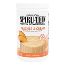 NaturesPlus SPIRU- TEIN Wstrząsnąć - Brzoskwinie i smar śmietankowy - 1.1 lbs, Proszek z białka Spirulina - roślinna wymiana posiłków, witaminy i minerały dla energii - wegetarianin, Gluten- Free - 15 Sługi