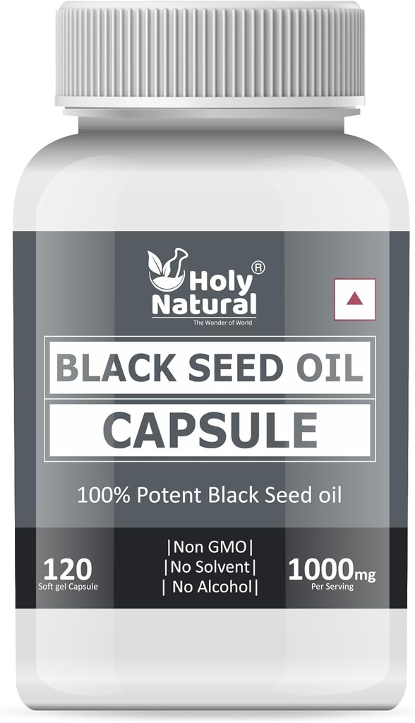 Black Seed Oil Softgel kapsułki - 500mg (120 Softgel) Premium Jakość na zimno Pressed Nigella Sativa Nasiona oleju I 2 Miesiące Suplement I Bogaty Thymochinon, Witamina E & Omega 3 6 9