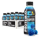 Protein2o 15g Białko serwatki Izolacja Napoju Napoju Nawadniającego Plus Energia & Focus, 350mg Electrolytes, 125mg Kofeiny, Cukier wolny, Błękitna Malina, 16.9 oz Butelka (Opakowanie 12)