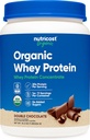 Nutricost Organic Serwatka Koncentrat białkowy, Podwójna Czekolada Flavored, (1LB) - Gluten- Free, Non-GMO