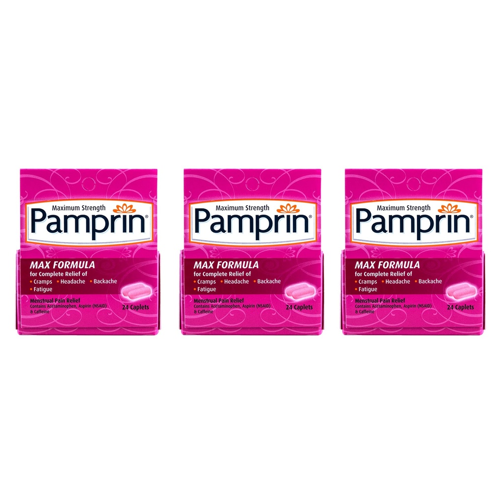 Formuła mocy maksymalnej Pamprin, 24 kapsułki (opakowanie po 3)