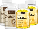 Kapsułki detox zeolitu (2 opakowania) + gumki SAM- e (2 opakowania)