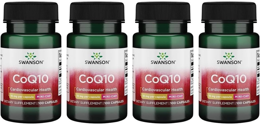 Swanson Coq10 - Mini Cap 10 mg 100 Caps (4 opakowania)